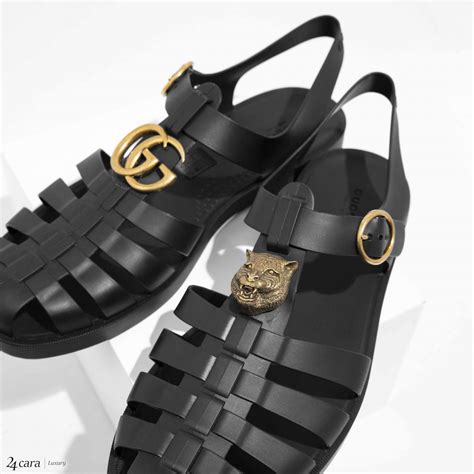 gucci rubber buckle strap sandal replica|gucci loafer mule alternative.